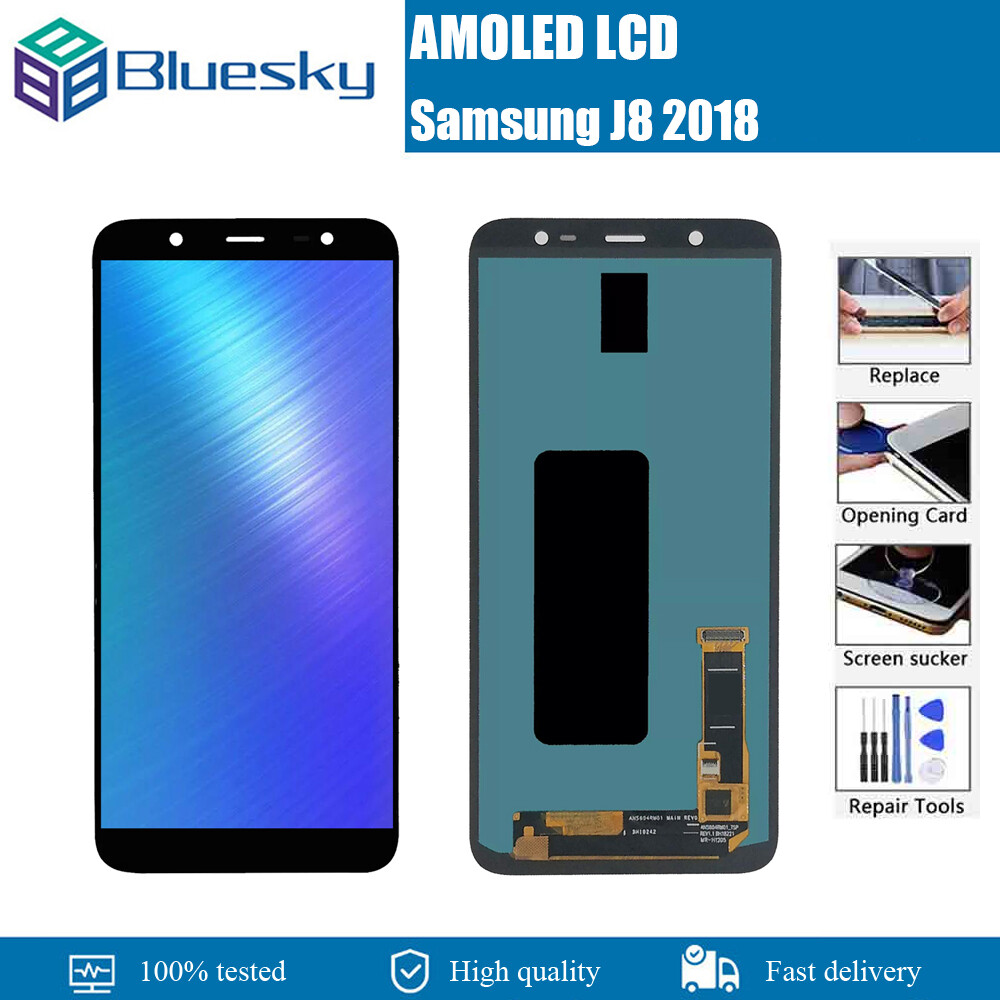 Màn hình amoled 6.0 chính hãng galaxy j8 màn hình lcd cho samsung 2018 thay thế màn hình cảm ứng cho galaxy j810 j810f sm-j810m màn hình