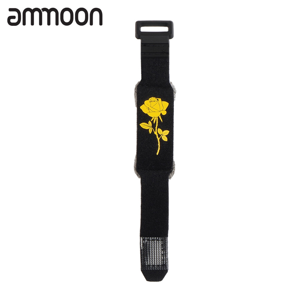 Rockhouse Guitar Strings Muter Guitar String Mute Fretboard Muting Wrap 18cm with Beautiful Flower Pattern for Standard 6-String Acoustic Electric Guitars