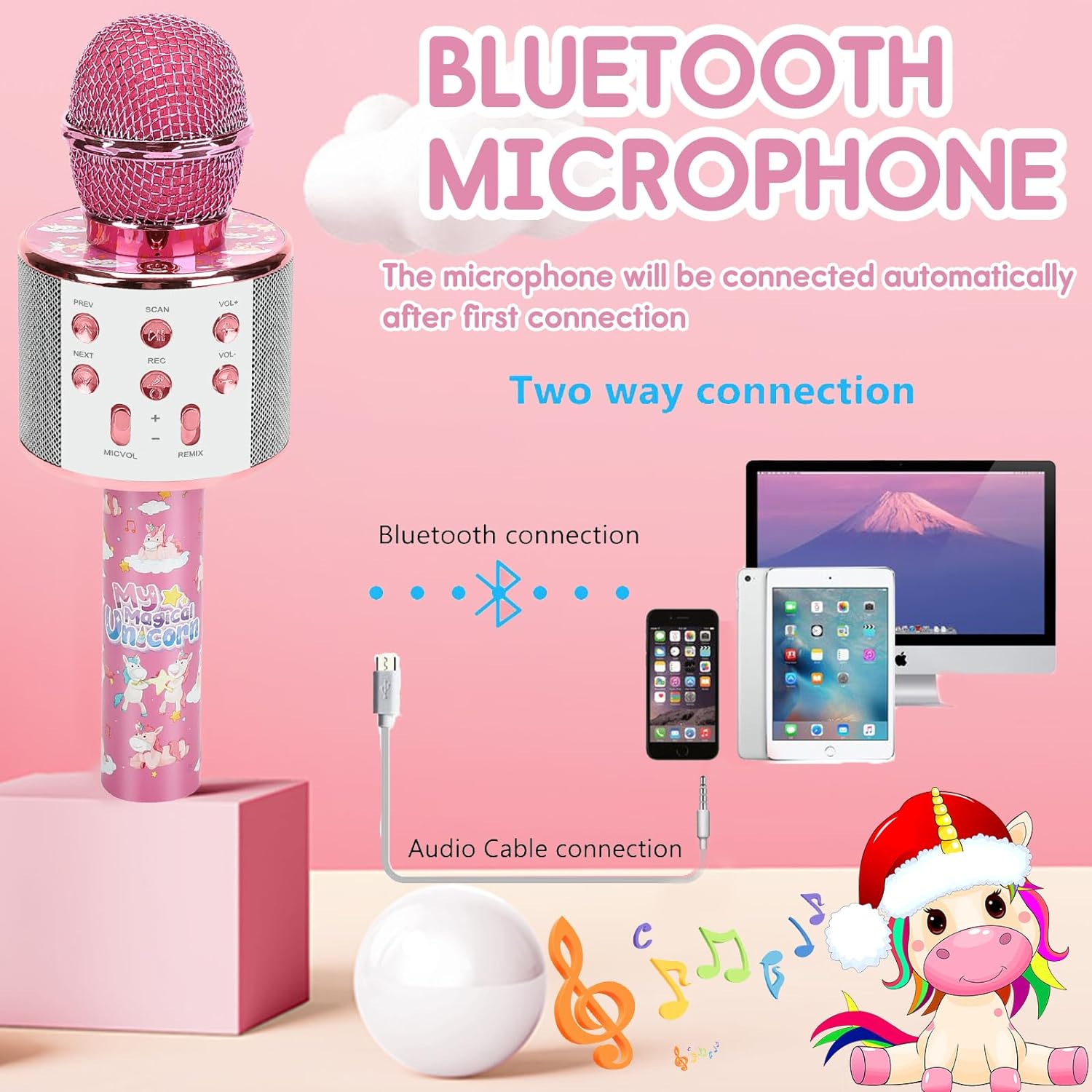 wireless mic with speaker for kids
