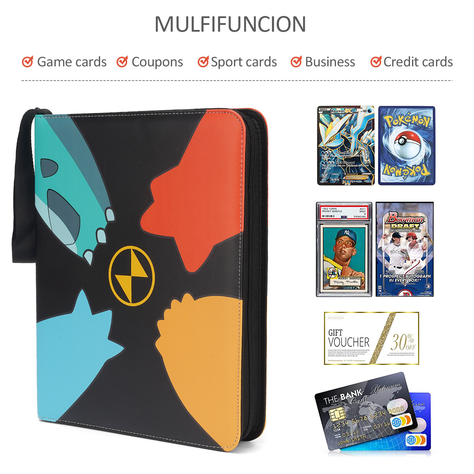Pokemons Toys for Gifts Binder Folder Bluesky Pikachu Card Collectors Card  Holder Cards Album Book Game Cards Album Pokemon Cards AlbumHolds Up to  400Cards | Daraz.lk