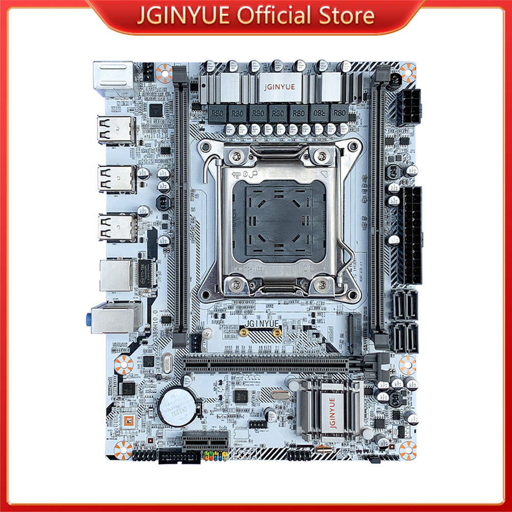 Jginyue x79 lga 2011 m-atx mainboard hỗ trợ intel xeon e5 v1 v2 ddr3 bộ nhớ 1333mhz 32gb m.2 nvme sata usb3.0 jy-x79m-v3