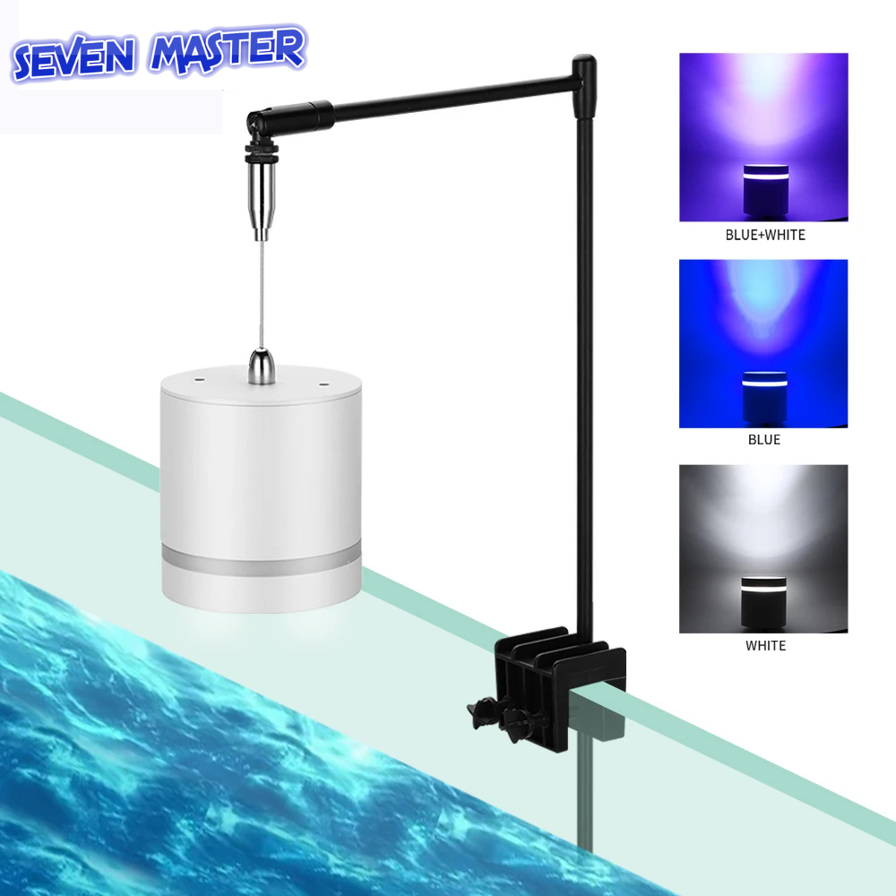 Seven master đèn led cỏ nước đèn chiếu sáng bể cá 16w đèn kẹp nhỏ có thể điều chỉnh được