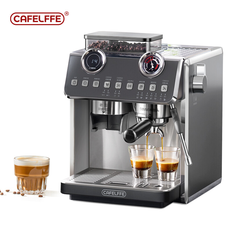 Cafelffe 19Bar Commercial espresso machine Espresso Coffee Machine Maker for Home Cafe Hotel Restaurant ราคา 13,499 บาท*ส่งฟรี
