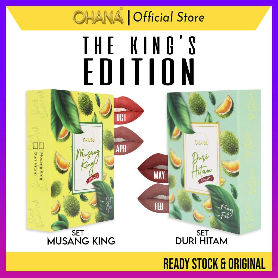 Gambar ??[NEW STOCK] Ohana Exclusive The King s Edition Matte Waterproof ??Premium Quality Lipstick 100% ORIGINAL HQ Lipmatte