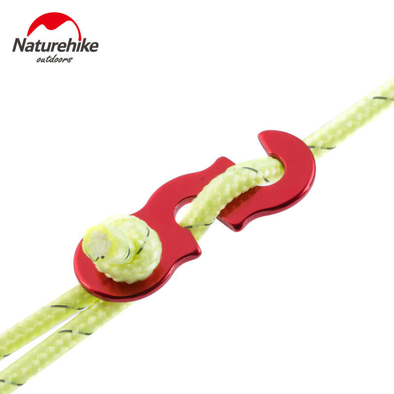 Naturehike 4 chiếc khóa dây thừng cho lều lều cắm trại đi bộ đường dài điều chỉnh dây thừng dây thừng dây thừng nút treo khóa trượt khóa dây thừng