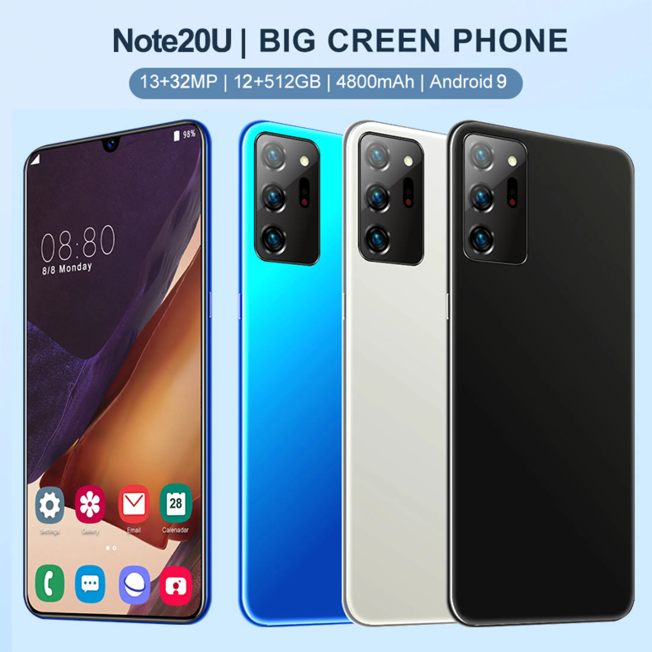 S20u Smartphone 6 5 Inch Hd Large Screen Double Card Mobile Phone British Regulatory Lazada Indonesia