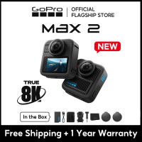 [New] GoPro MAX2 360 Action Camera TRUE 8K 360 VIDEO  HyperSmooth & Waterproof TO 16FT (5M)  Invisible Selfie Stick 1-Year Warranty