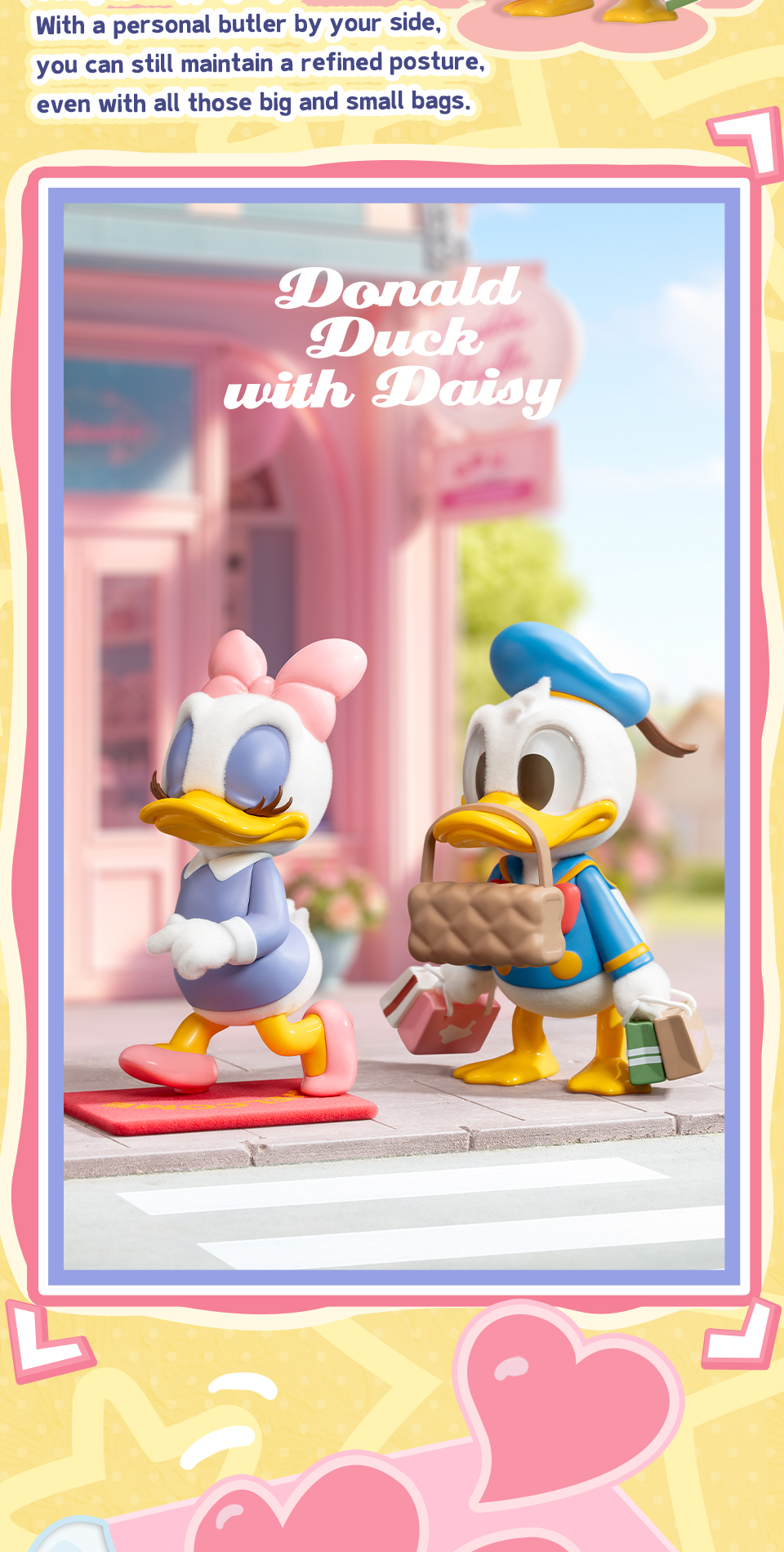レア　Disney Donald & Daisy 　　　フェーブプラチナ 52TOYS Disney Donald Duck with Daisy Series Blind Box Figure Toy
