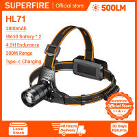 SUPERFIRE HL71 head light led super bright multiple modes zoomable headlamp rechargeable aluminium alloy waterproof strong light head flashlight for outdoor night fishing cycling camping hiking