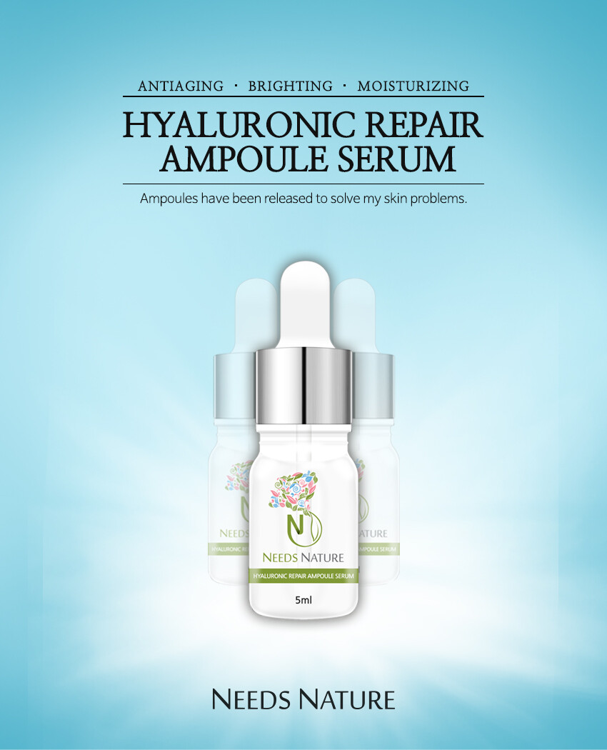 Gambar Needs Nature Hyaluronic Acid Serum 5mlX7ea