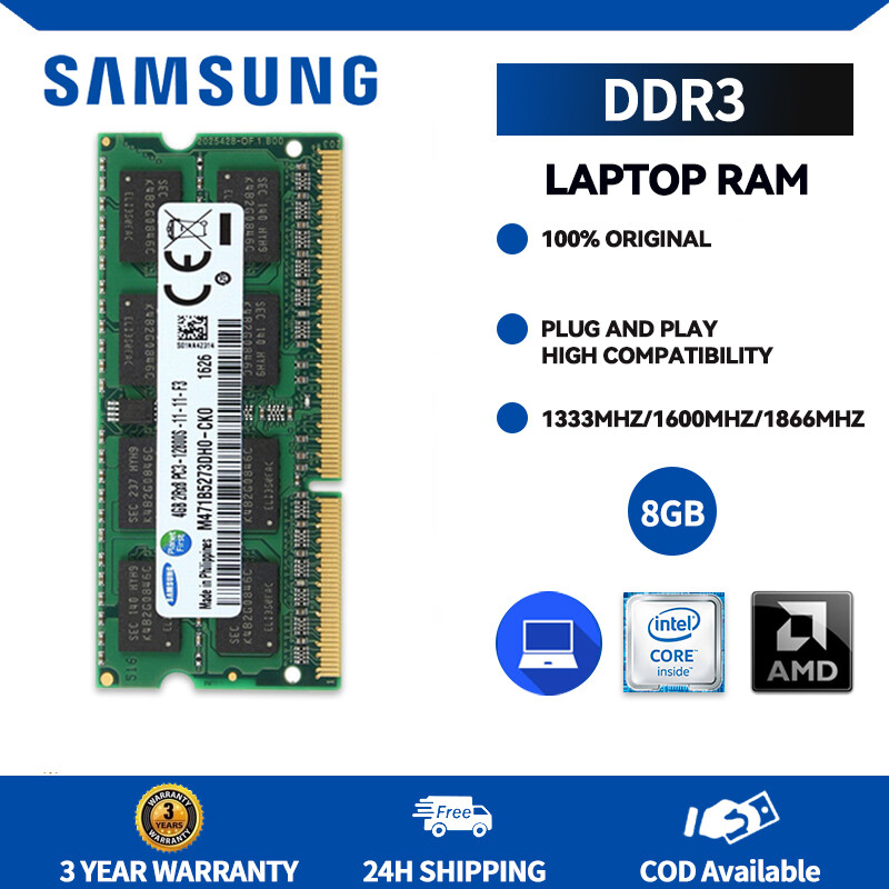 24H Shipping Samsung DDR3 8GB Notebook Memory RAM 1333MHz 1600MHz 1866MHz