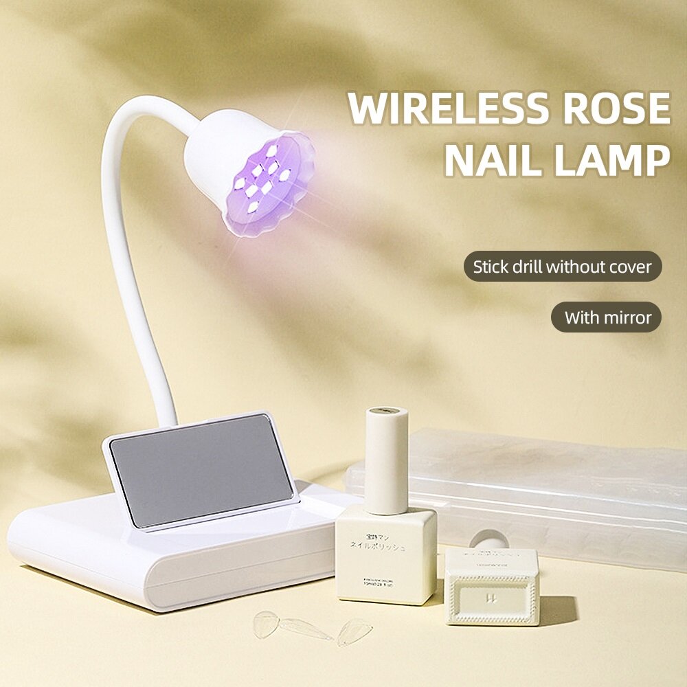Gambar iebilif Nail Lamp LED Quickly Cure Gels 2300mAh large battery 360° Freely Adjustable Nail Art Tool