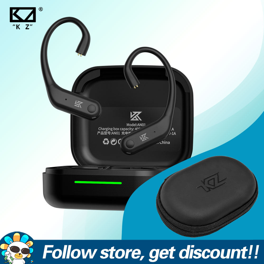 Kz AN01 bluetooth không dây 5.4 nâng cấp Cáp móc đeo tai ANC khử tiếng ồn c-pin LDAC âm thanh HD giả