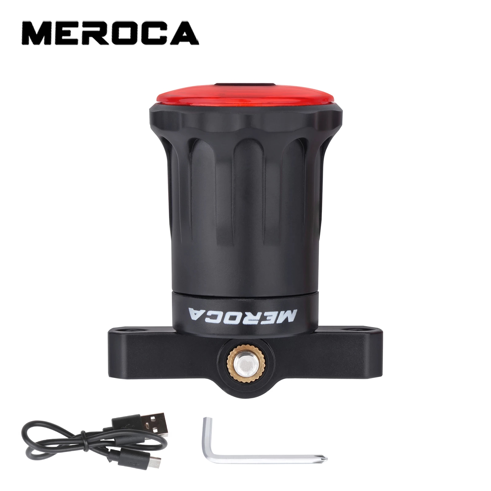 Meroca đèn hậu xe đạp thông minh led sạc nâng cấp đèn xe đạp cảm biến phanh khởi động/dừng tự động đèn hậu xe đạp chống nước