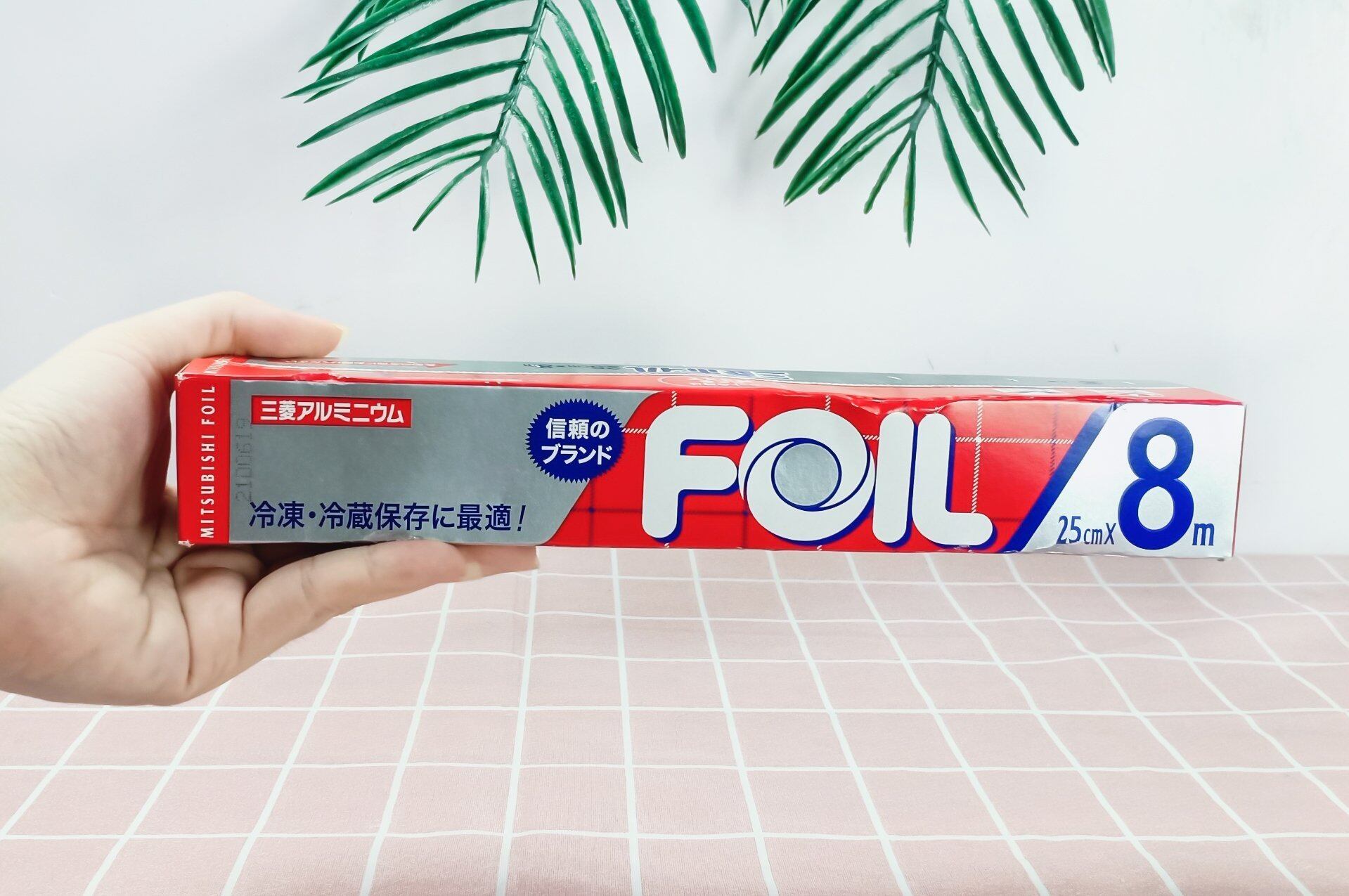 Màng nhôm bọc thực phẩm Foil Nhật Bản - Giấy bạc nướng 25cm x 8m