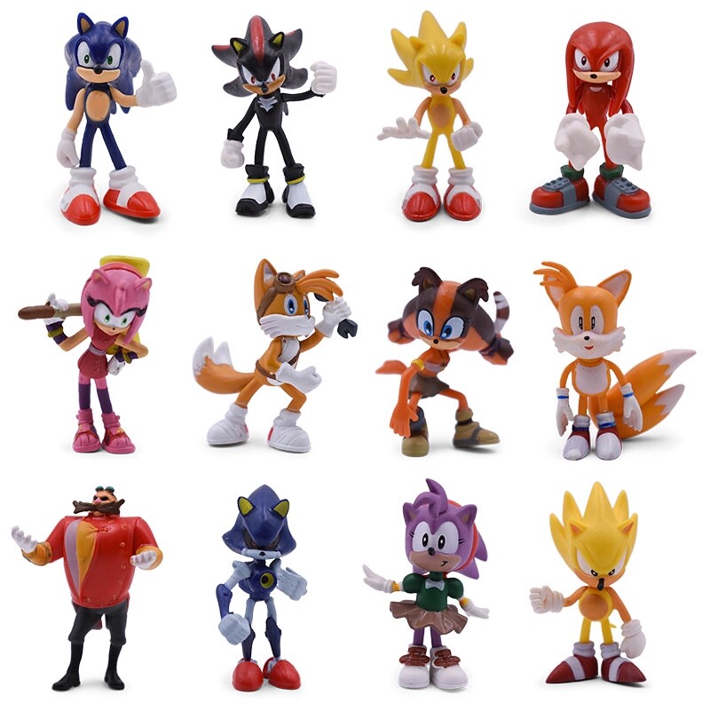 7cm Sonic The Hedgehog Figures Characters Figure 6pcs Collection Toy UK Seller 