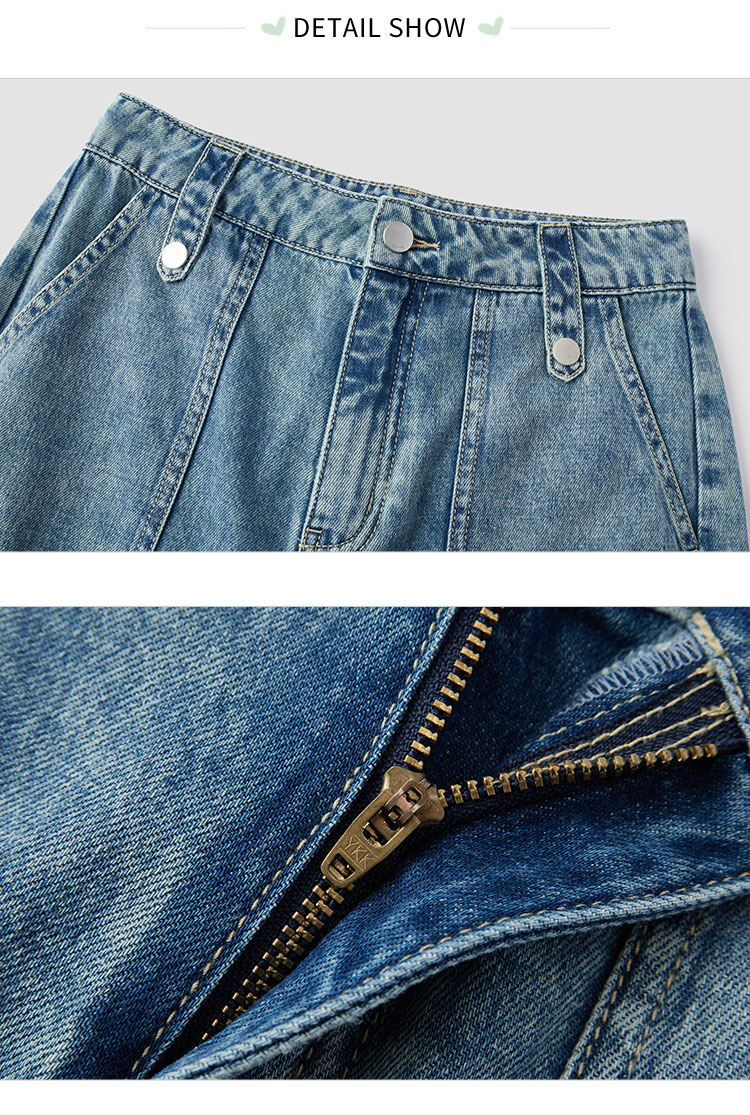 Semir Jeans Women Tide Cool Wide-Leg Trousers 2024 Summer New American Style Work Trousers Street Trend