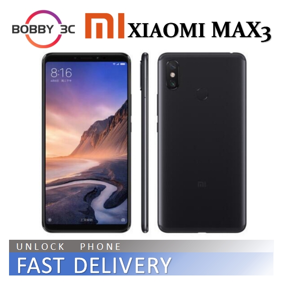 Xiaomi Mi Max 3 64Gb 4G Ram 5500Mah Battery Ai Face Unlock Local