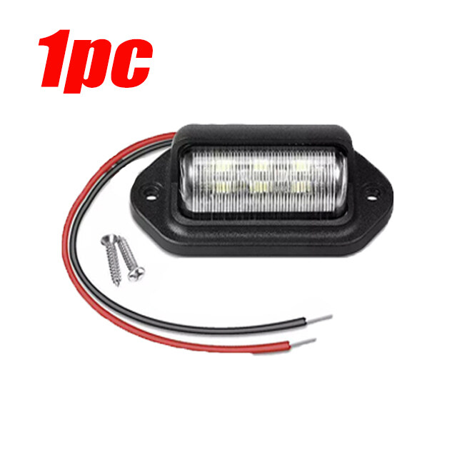 6 LED xe hơi phổ thông đèn biển đăng ký xe xe tải RV Trailer van đèn hậu giấy phép ánh sáng trắng bóng đèn đèn chống nước 12-24V