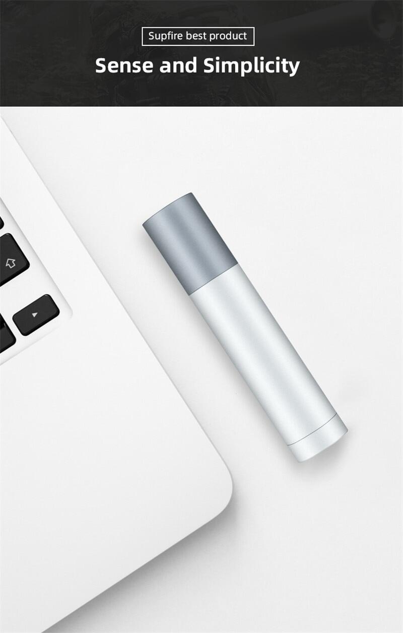 Đèn Pin Mini Supfire S11, Đèn LED Flash USB 4300MAH