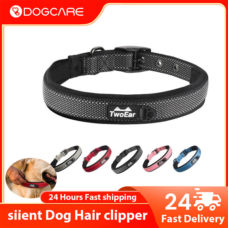 Dogcrae vòng cổ phản quang cho thú cưng vòng cổ kích thước có thể điều chỉnh vòng cổ cho chó mèo dây đeo cổ có chuông khóa an toàn