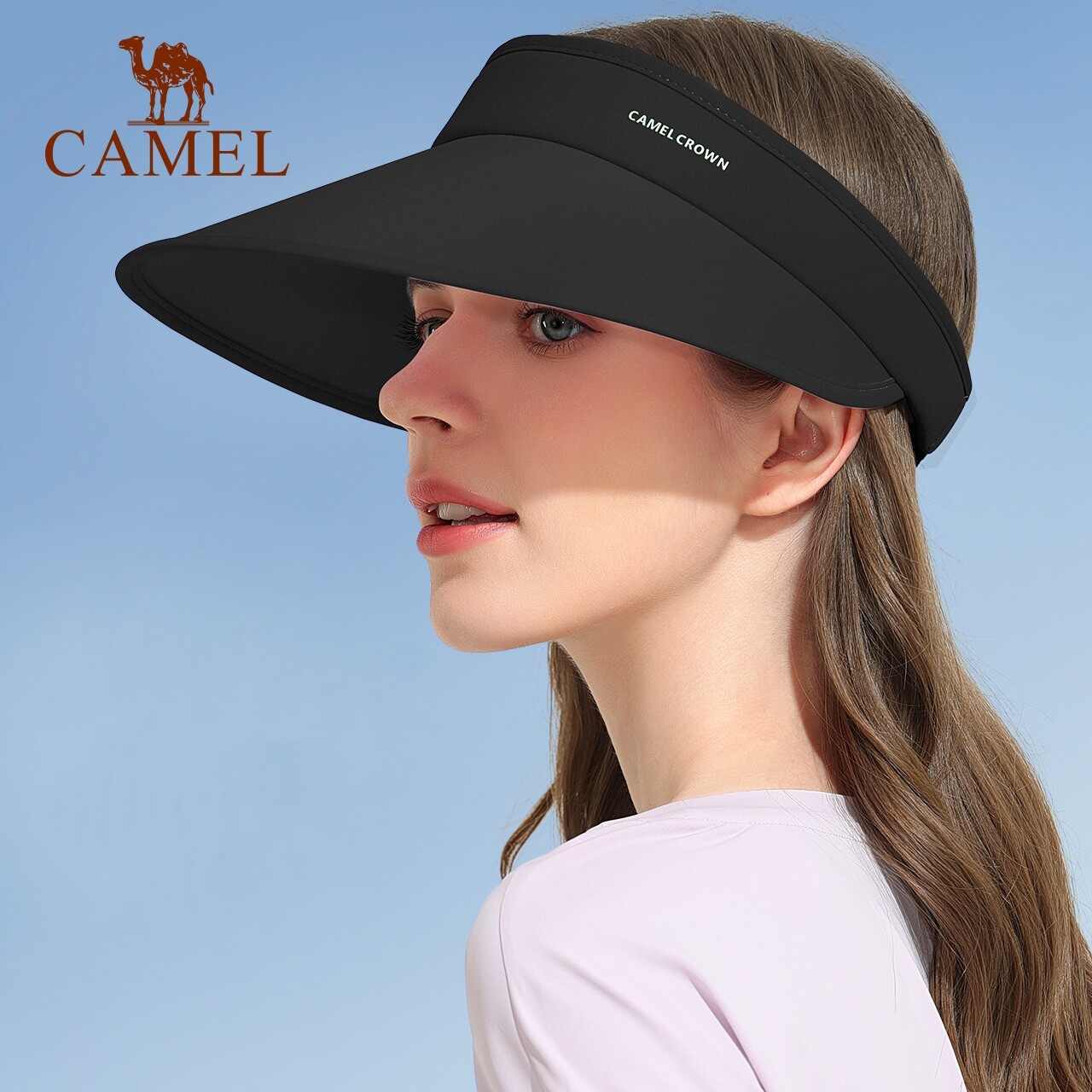 Camel Outdoor Women Sunscreen Anti-ultraviolet Summer Face-covering Sports Sun Hat Running Tennis Beach Hat ราคา 305 บาท*ส่งฟรี