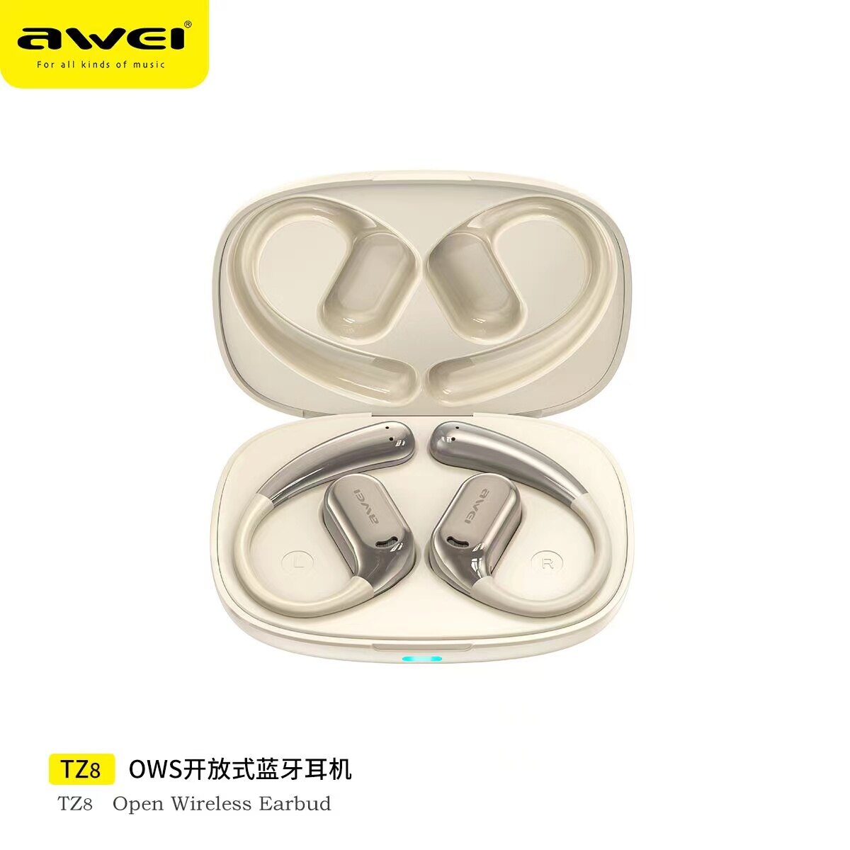 Awei TZ8 OpenFit OWS Open-Ear True Wireless Bluetooth earphones High quality stereo headphones ราคา 1,196 บาท*ส่งฟรี