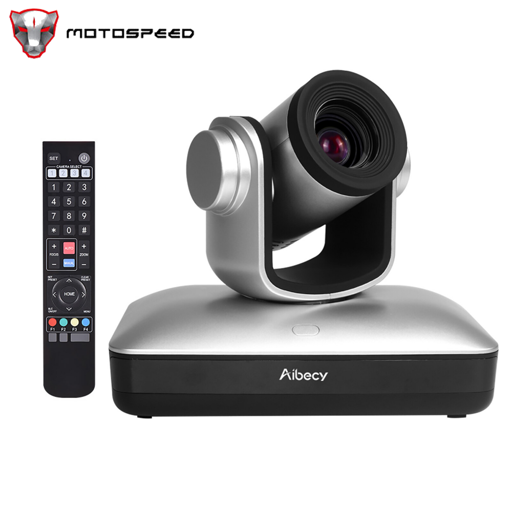 Aibecy HD Video Conference Cam Camera Full HD 1080P Auto Focus 10X Optical Zoom with 2.0 USB Web Cable Remote Control for Business Live Meeting Recording Training ราคา 11,511 บาท*ส่งฟรี