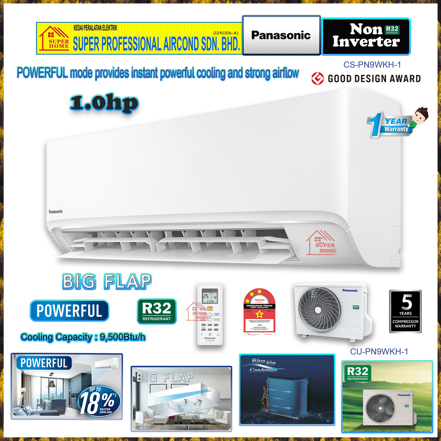 harga air cond panasonic