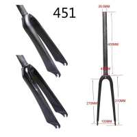 20er carbon fiber ultra light folding bicycle fork 20 inch 451 C-type brake bicycle fork T1000 carbon