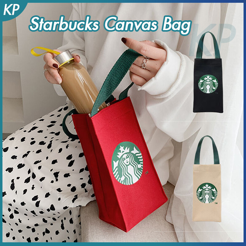 Starbuck Túi Xách Cà Phê Tái Sử Dụng 2020 Túi Tote Đeo Vai Vải Bố Carrier Tumbler Túi Đựng Chủ
