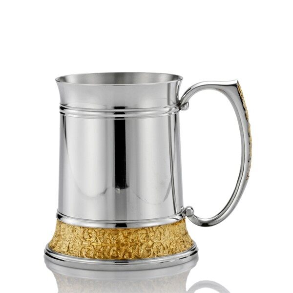 Gambar Royal Selangor Classic Expressions Collection Pewter Tankard (S) with 24K Gold Plating Gift