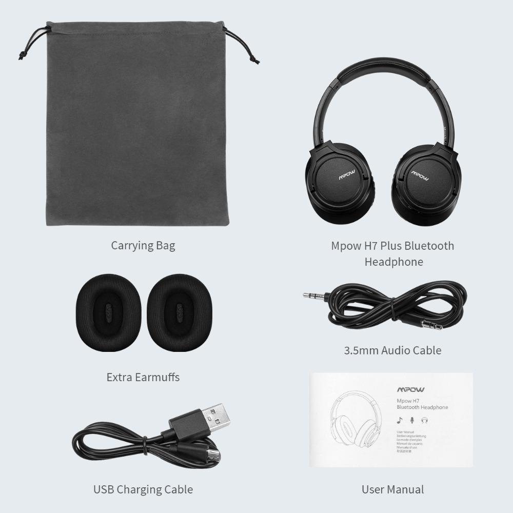 Mpow Headphone Bluetooth H7 Plus Resmi 