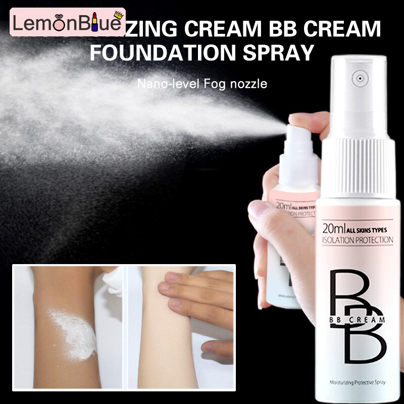 Gambar 20ML Spray BB Cream Brighten Whitening Moisturizing Foundation for Women Spray BB Cream Women Girls Brighten Whitening Moisturizing Foundation Professional Concealer Cosmetic Easy to Use Portable