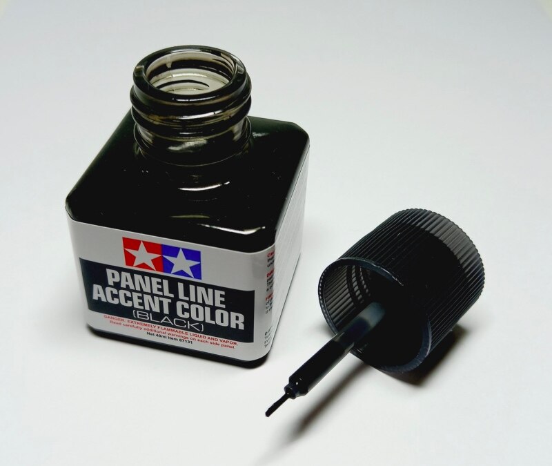 Tamiya Panel Line Accent Color Black Hobby and Model Enamel Paint #87131