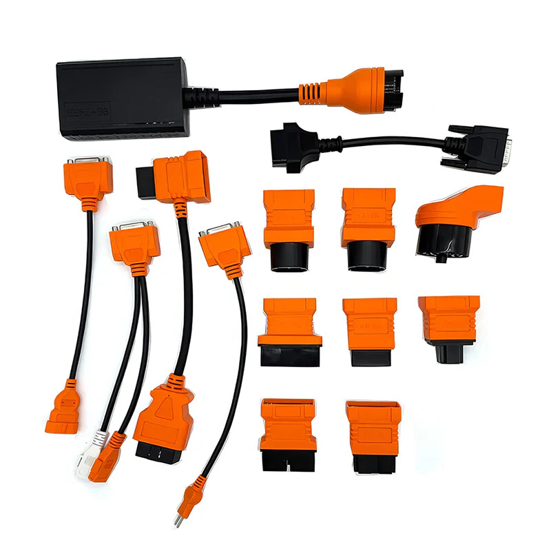 Foxwell 14pcs OBD2 Full Set of Cables Connectors OBD1/OBD2/JOBD/EOBD Cables Adapters for GM 12 pin /Nissan 14 pin /Honda 3 pin /Toyota 22 pin /Mazda 17 pin /BMW Kia 20 pin /Benz 38 pin/Audi 4 pin All Set Car Diagnostic Tool ราคา 4,533 บาท*ส่งฟรี