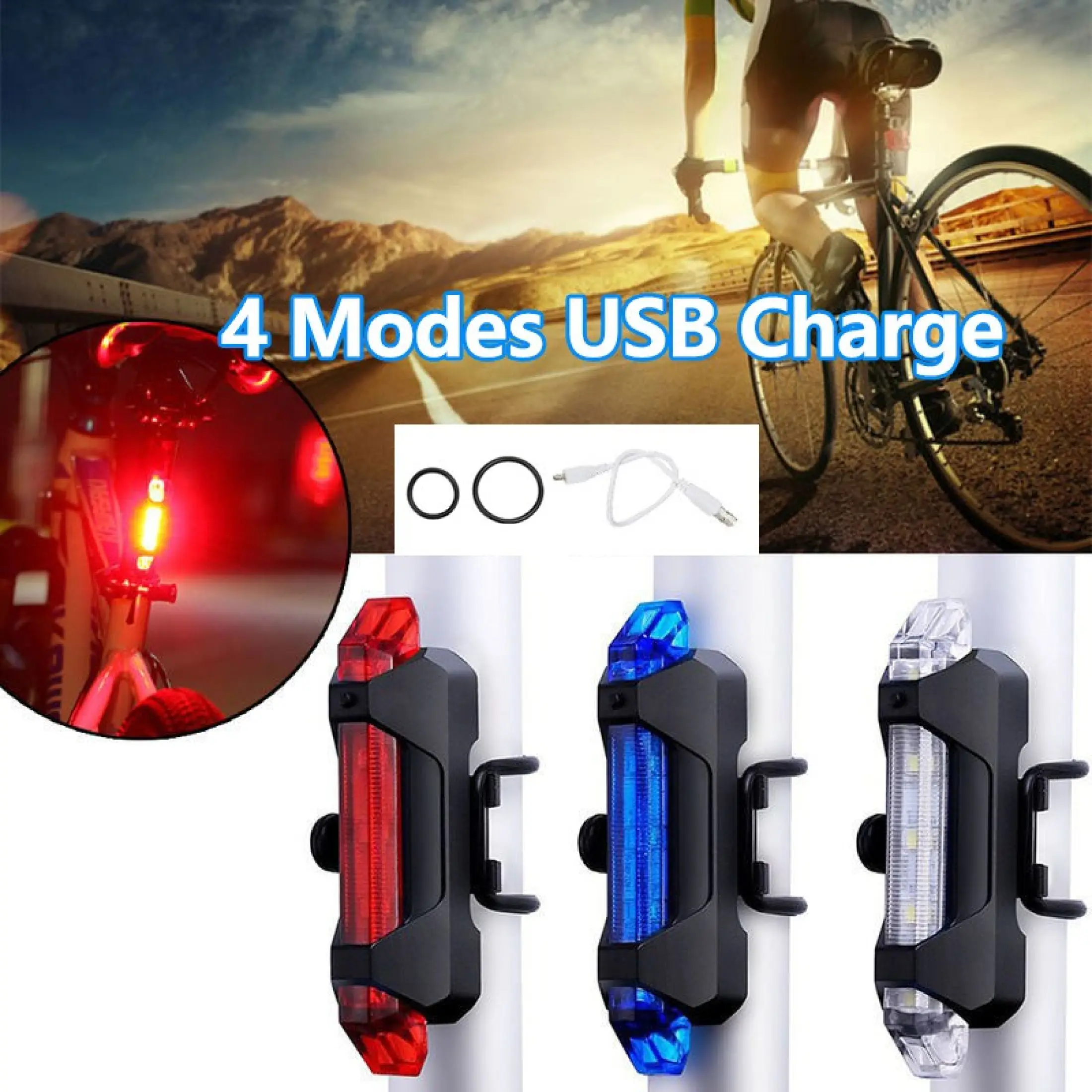 bike light charged by pedaling