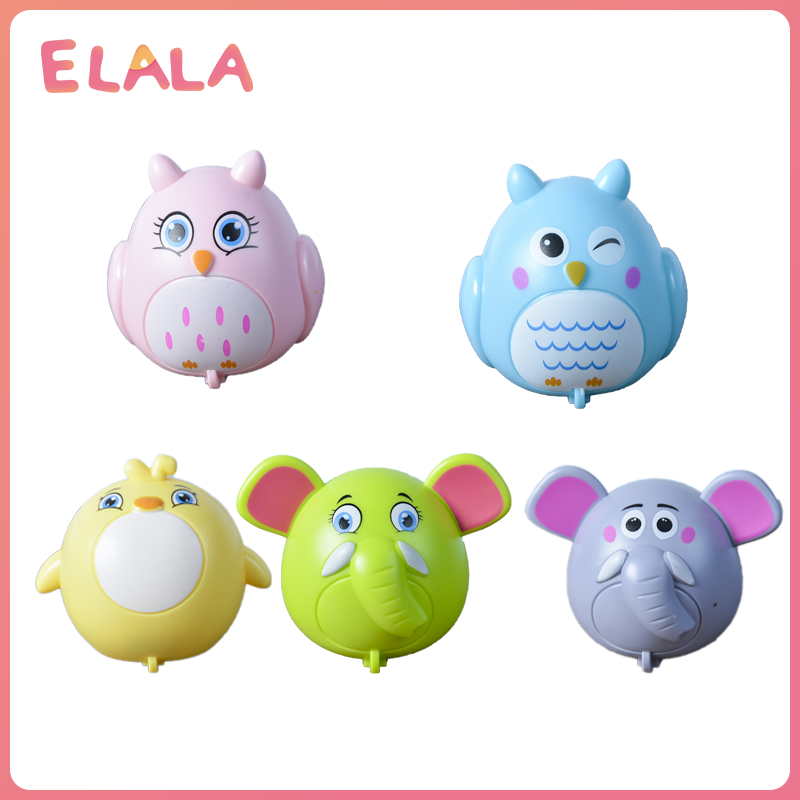 【ELALA】Cartoon Xe Đồ Chơi Kéo Lùi Sáng Tạo Xe Ô Tô Xếp Hình Động Vật Kéo Lùi Chống Rơi Cho Bé