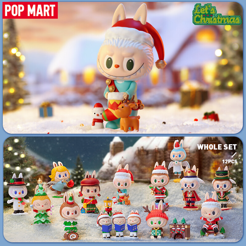 Pop mart mô hình hộp mù loạt quái vật let's christmas