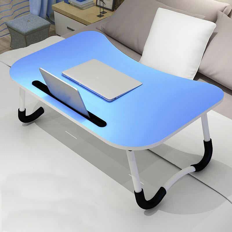 Foldable Table Anti-slip Bed Laptop Table Notebook Table Portable Computer Desk Multifunctional Desk with IPad Mobile Slot