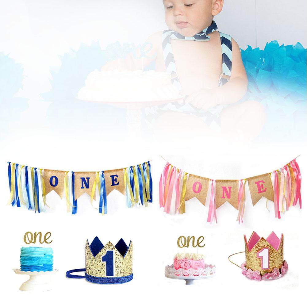 Happy Cake Smash Baby Diy High Chair 1st Birthday Decoration Party