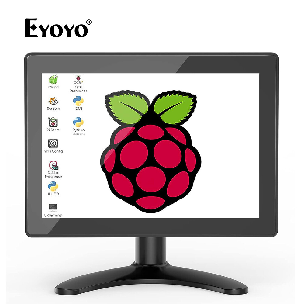 Eyoyo 8 Inch Small Touchscreen Monitor, Portable HMDI Monitor 1280x720 with BNC AV HDMI VGA Port, IPS Display for PC, Laptop, CCTV Camera, Raspberry Pi, X-Box with Remote Control, Built-in Speakers ราคา 3,679 บาท*ส่งฟรี
