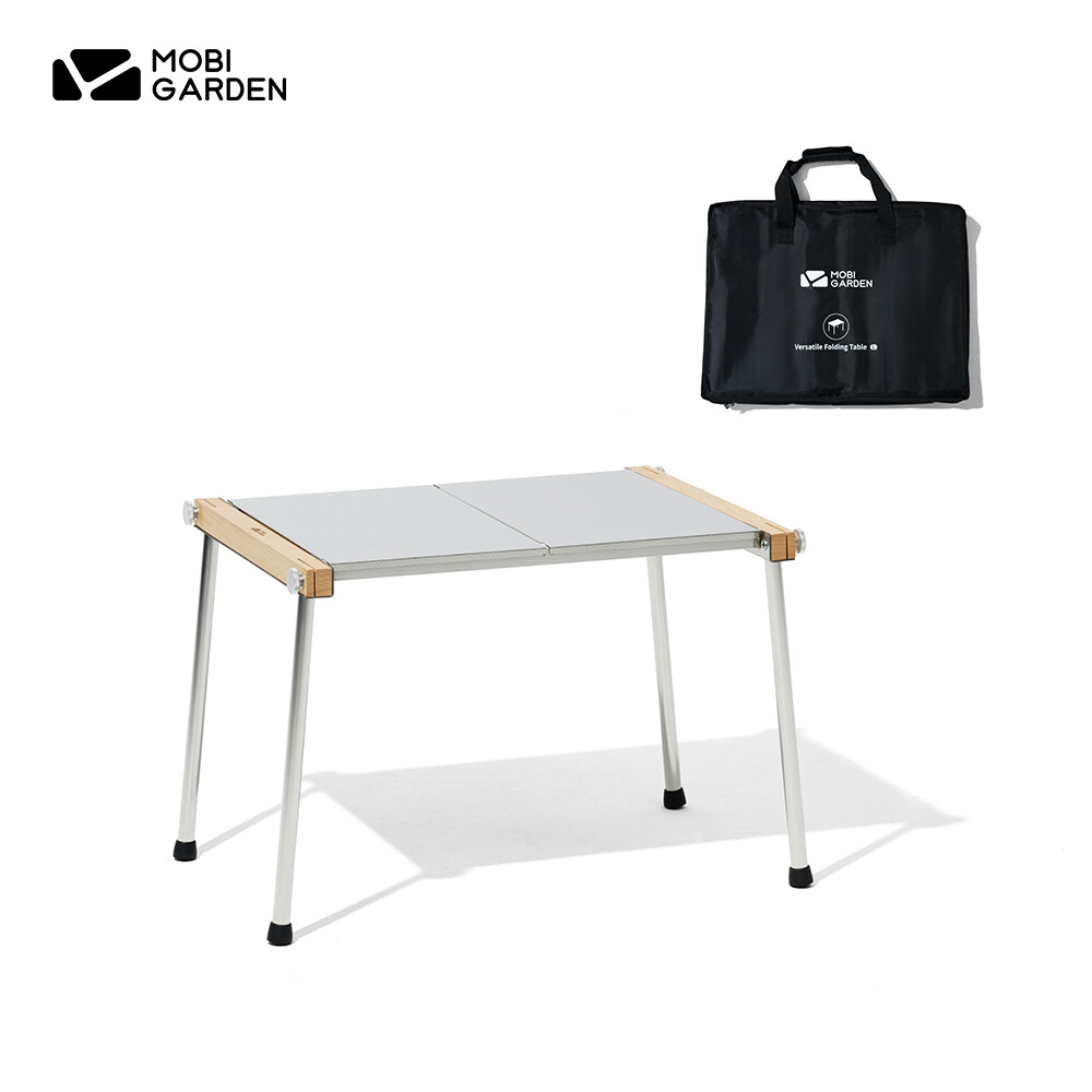 MOBI GARDEN Exquisite Camping Folding Table BBQ Multifunctional Outdoor Portable Picnic Stainless Steel ราคา 881 บาท*ส่งฟรี
