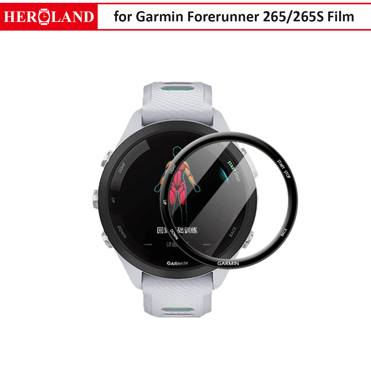 Cho Garmin Forerunner 265 3D xem phim Màn hình HD bảo vệ cho Garmin Forerunner 265S