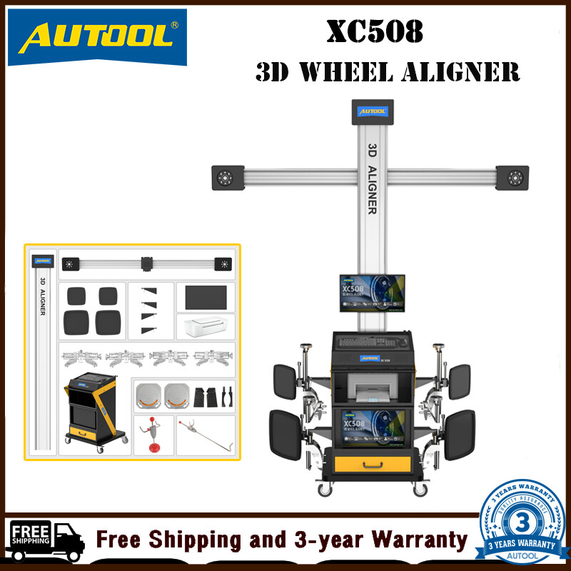 AUTOOL XC508 3D Wheel Alignment Machine-Tire Aligner System-Fully Automatic Positioner ราคา 214,300 บาท*ส่งฟรี
