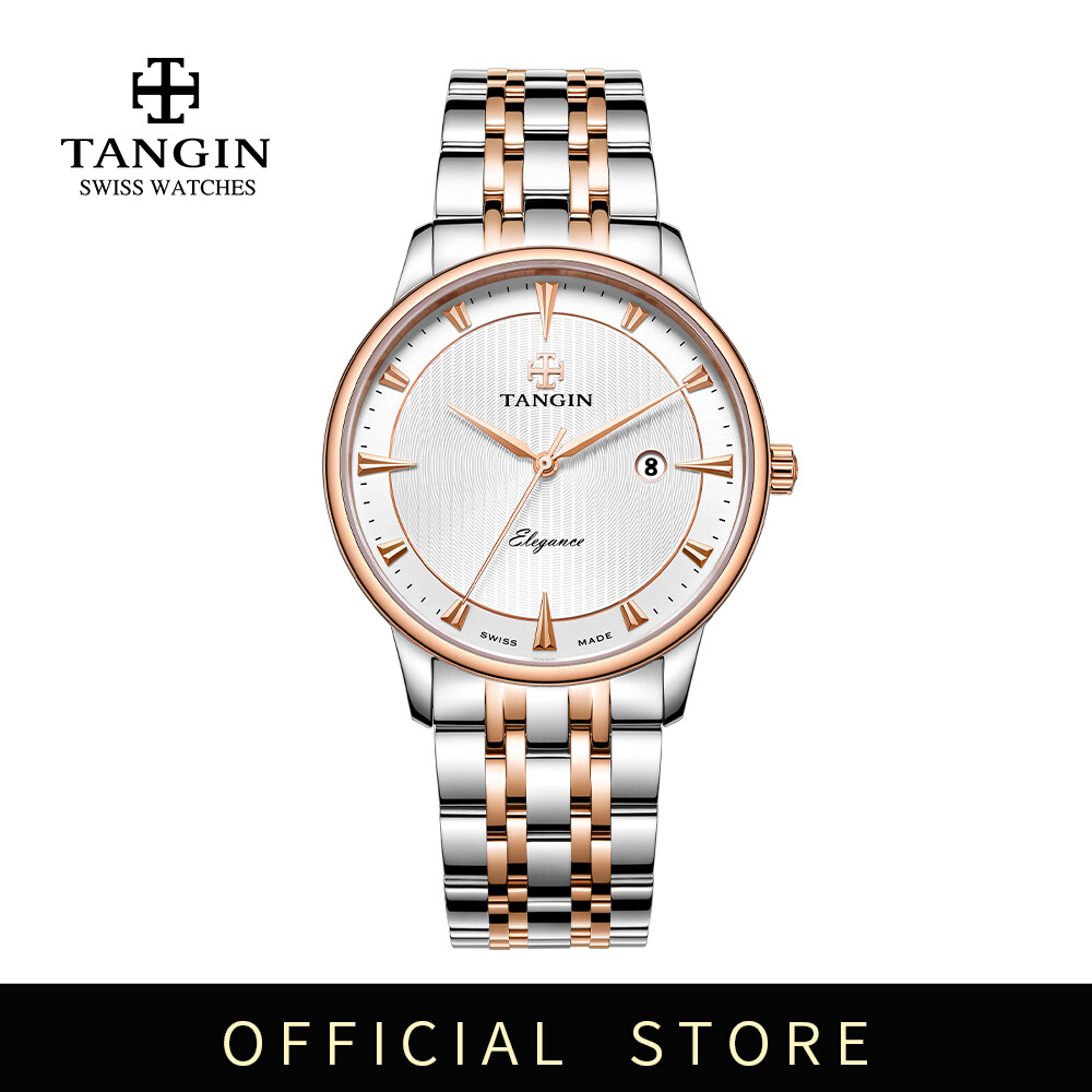 TANGIN Sailors Series Watches for Men Swiss Made Analog Display Quartz Wrist Watch for Men with Calendar Display Waterproof Business Dress Watch ราคา 10,266 บาท*ส่งฟรี
