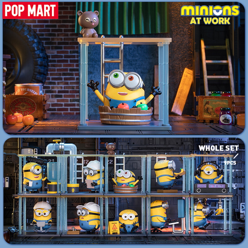 Pop mart minions at work series figures blind box