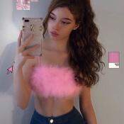 Sweet Girl Faux Fur Cami Top Summer Spaghetti Strap Cropped y2k Fairycore Korean Kawaii Sleeveless Tube Top Women Sexy Mini Vest