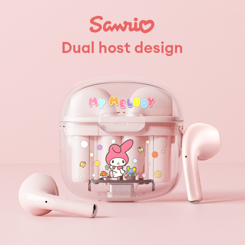 SANRIO BL16 Bluetooth headset High sound quality semi-in-ear endurance Large capacity noise cancelling call outdoor sports games ราคา 385 บาท*ส่งฟรี