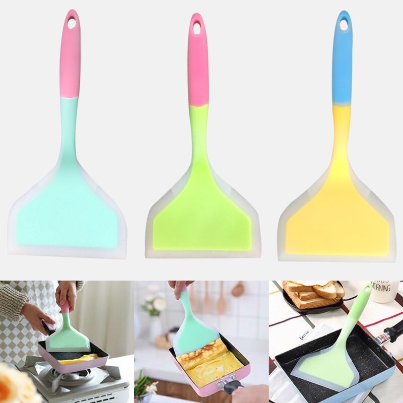 Gambar Kitchen Accessories Scraper Home Cooking Utensils Silicone Spatulas Beef Meat Egg WidePizza Shovel Non stickTurner Food Lifters
